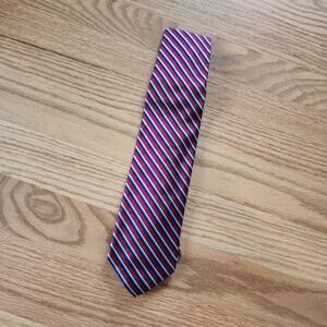 NWT Brooks Brothers Silk Tie Red & Blue Stripes Silk